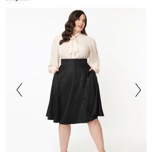 Unique Vintage High Waist Vivien Swing Skirt